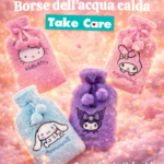 Borsa dell'acqua calda 1L + rivestimento in pelliccia