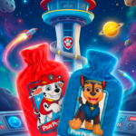 Borsa dell'acqua calda 1L + rivestimento in pelliccia Paw Patrol